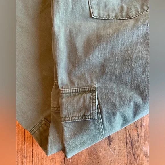 Universal Thread Wide Leg Pants in Olive Green Cargo Pants - Picture 10 of 13